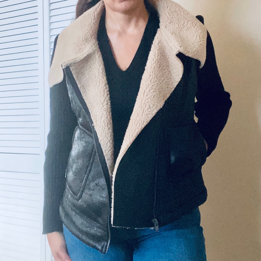 DKNY Jeans Mixed Media Jacket XS